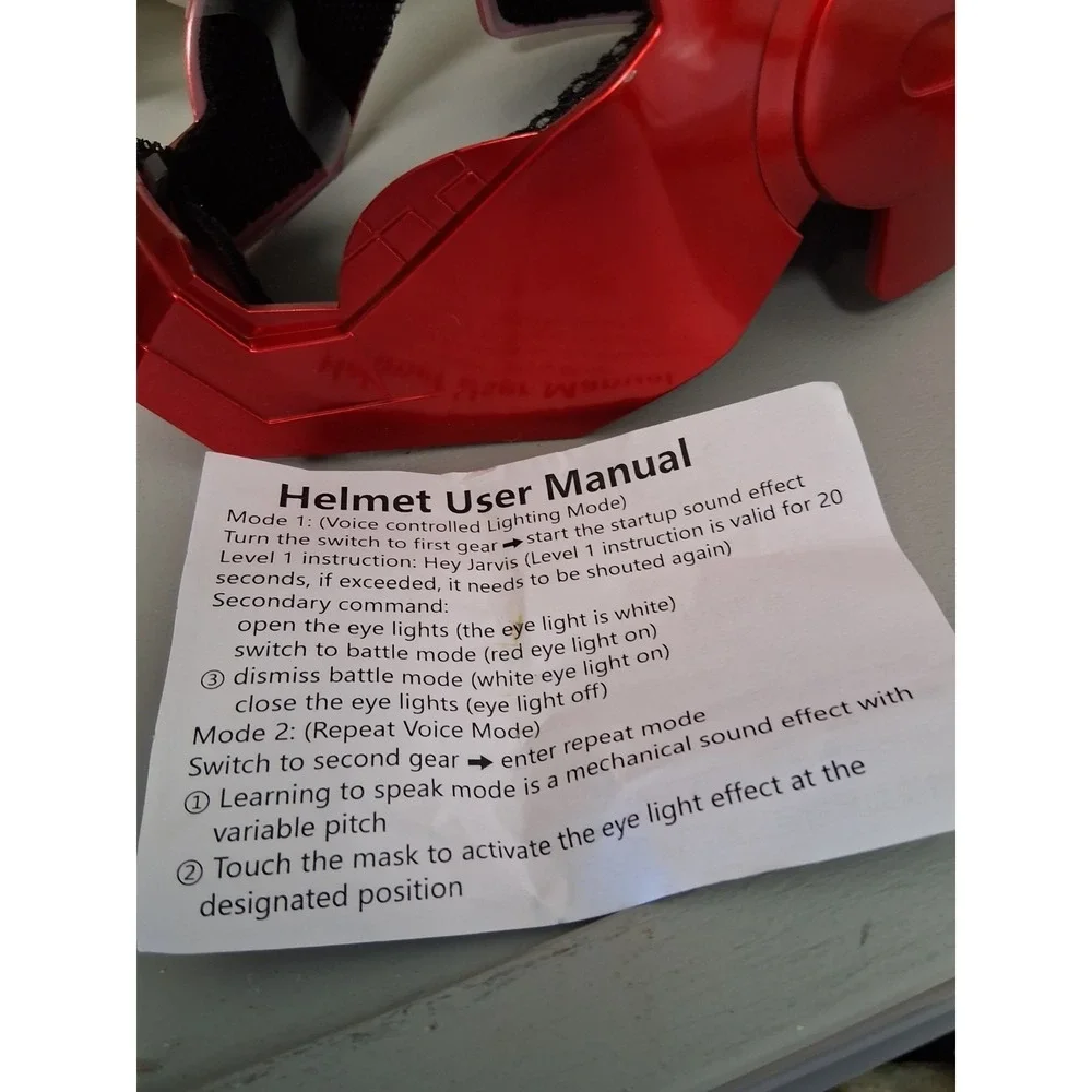 Iron Man Mark VII Headgear 1:1 Helmet LED Eyes Gold CG7248 Wearable New in Box